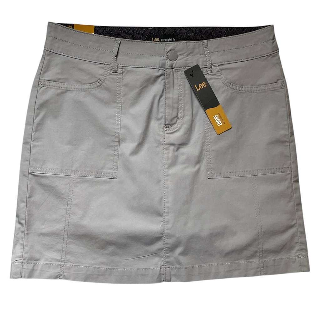 Lee Women’s Skort – Size 8 – Straight Fit – Alloy Gray – NWT